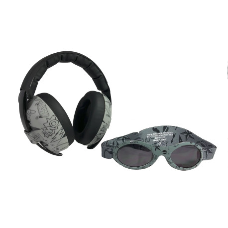 Casque anti bruit bébé Combo Avec Des Lunettes