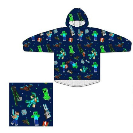 Sweat en Polaire Taille Adulte - MINECRAFT dans l'espace