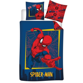 Parure de lit réversible Spiderman Araignée - 140 cm x 200 cm