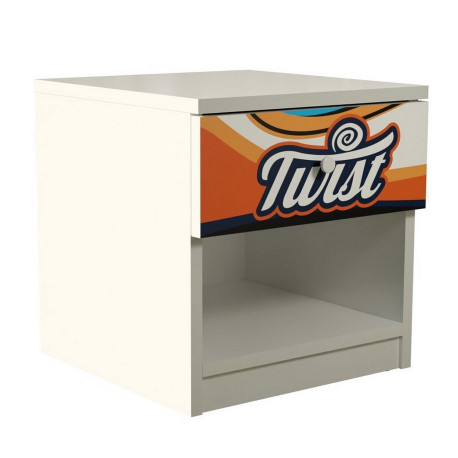 Table De Chevet Formule 1 - Twist Orange