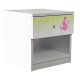 Table De Chevet Happy Kitty - Princesse En Robe Rose Sur Une Licorne