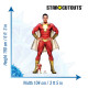 Figurine en carton Shazam (Zachary Levi) DC Comics Hauteur 190 CM