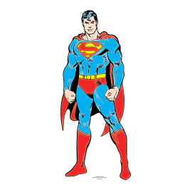 Figurine en carton Superman DC (année 60) Mini Format Hauteur 92 cm