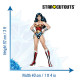 Figurine en carton Wonder Woman (année 60) Mini Format Hauteur 92 cm