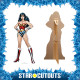 Figurine en carton Wonder Woman (année 60) Mini Format Hauteur 92 cm