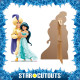 Figurine en carton Disney Princesse Jasmine et Aladdin Hauteur 89 cm