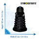 Figurine en carton DOCTOR WHO Dalek Sec Hauteur 162 cm