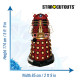 Figurine en carton DOCTOR WHO Suprême Dalek (Rouge Dalek) Hauteur 174 cm