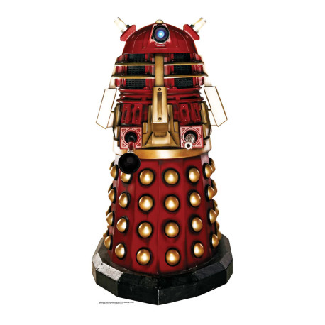 Figurine en carton DOCTOR WHO Suprême Dalek (Rouge Dalek) Hauteur 174 cm