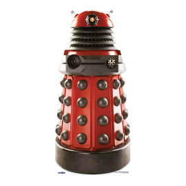 Figurine en carton DOCTOR WHO Dalek Drone (Rouge) Hauteur 182 cm