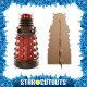 Figurine en carton DOCTOR WHO Dalek Drone (Rouge) Hauteur 182 cm