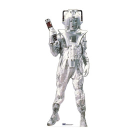 Figurine en carton DOCTOR WHO Classique Cyberman (Terre style Shock) Hauteur 183 cm