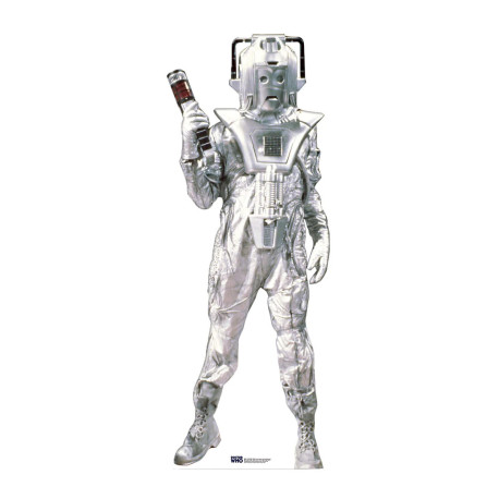 Figurine en carton DOCTOR WHO Classique Cyberman (Terre style Shock) Hauteur 183 cm