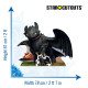 Figurine en carton Krokmou Dragons Hauteur 61 cm