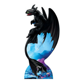 Figurine en carton Krokmou Dragon 3 hauteur 194 cm