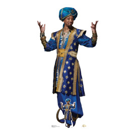 Figurine en carton taille réelle Will Smith Genie d'Aladdin Disney Hauteur 189 CM
