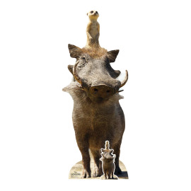 Figurine en carton Timon et Pumba Le Roi Lion Hauteur 162 cm
