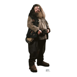 Figurine en carton Rubeus Hagrid en habit ville Harry Potter Hauteur 91 CM