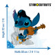 Figurine en carton Stitch - Stitch qui joue de la guitare - 92 cm