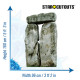 dimensions Figurine en carton Henge (Stonehenge) Monumen Mégalitique - H160 cm