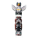 Figurine en carton Totem Amérindien - mât totémique - Haut171 cm