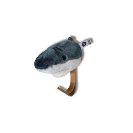 Porte Manteau Peluche tête de requin bleu