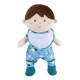 Peluche - LOT DE 2 POUPEES - FILLE BRUNE ET GARCON - 30 CM