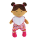 Peluche - LOT DE 2 POUPEES - FILLE BRUNE ET GARCON - 30 CM