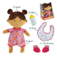 Peluche - LOT DE 2 POUPEES - FILLE BRUNE ET GARCON - 30 CM