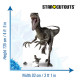 Figurine en carton Raptor Dinosaure Jurassic World Hauteur 135 cm
