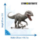 Figurine en carton JURASSIC WORLD Indominus Rex Dinosaure Hauteur 92 cm