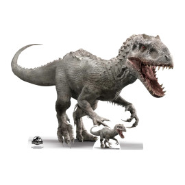 Figurine en carton JURASSIC WORLD Indominus Rex Dinosaure Hauteur 92 cm