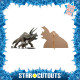 Figurine en carton JURASSIC WORLD Triceratops Dinosaure Hauteur 96 cm