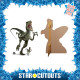 Figurine en carton JURASSIC WORLD Raptor Dinosaure Hauteur 129 cm