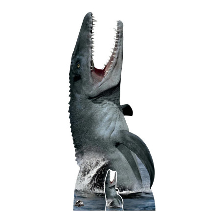 Figurine en carton JURASSIC WORLD Dinosaure Mosasaurus Hauteur 189 cm