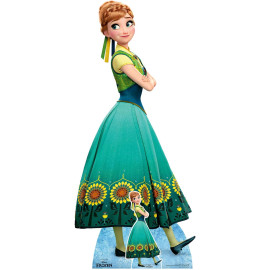 Figurine en carton Disney La Reine des neiges : Une fête givrée Anna Hauteur 168 CM