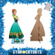 Figurine en carton Disney La Reine des neiges : Une fête givrée Anna Hauteur 168 CM