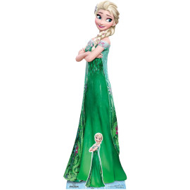 Figurine en carton Disney La Reine des Neiges : Une fête givrée Elsa Hauteur 155 CM