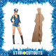 Figurine en carton miss Demeanor femme policier tenue bleue sexy 171 cm