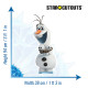 Figurine en carton Disney La Reine des Neiges 2 Olaf et petits bonhommes de neige Hauteur 94 cm