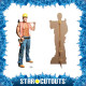 Figurine en carton chippendale Billy - Ouvrier bâtiment 189 cm