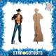 Figurine en carton chippendale Jaymes Vaughn - Cowboy 178 cm