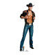 Figurine en carton chippendale Jaymes Vaughn - Cowboy 178 cm