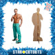 Figurine en carton Chippendale en tenue de docteur (Billy Jeffrey) 177 cm