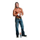 Figurine en carton Chippendale torse nu et jeans (Kevin Cornell Cuff N Collar) 184 cm