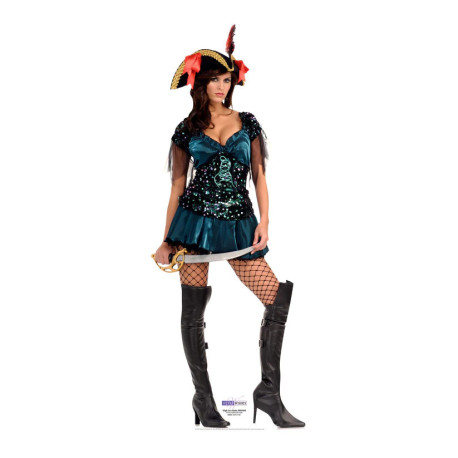 Figurine en carton femme pirate sexy 171 cm