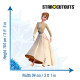 Figurine en carton Disney La Reine des Neiges 2 Anna robe crème Hauteur 164 cm