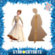 Figurine en carton Disney La Reine des Neiges 2 Anna robe crème Hauteur 164 cm