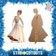 Figurine en carton Disney La Reine des Neiges 2 Anna robe crème Hauteur 164 cm