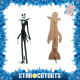 Figurine en carton Jack Skellington L'Etrange Noël de Monsieur Jack Hauteur 184 cm